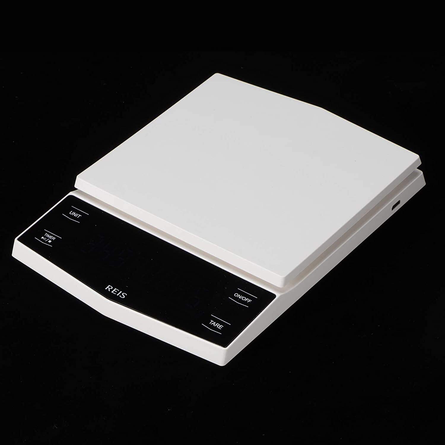 MRKU Báscula de café con Temporizador, báscula de café de Goteo para Cocina, báscula para Espresso, Alta precisión, con Pantalla LCD, para Preparar café