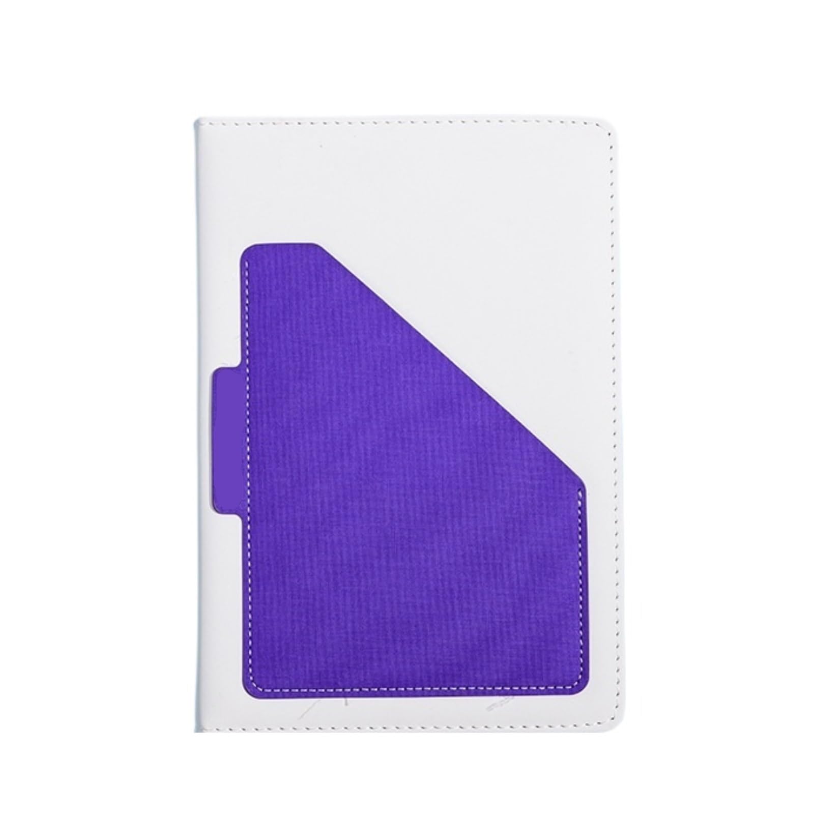 Cahier Bloc-Notes Carnet Épais Multifonctionnel avec Rangement for Cartes Et Index Matériel de Dessin(Purple)
