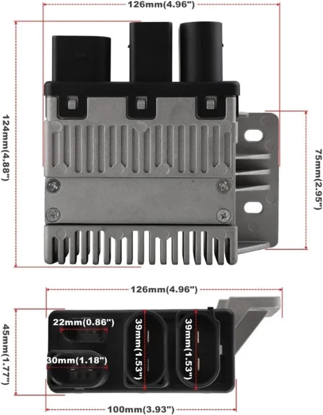 Car Radiator Fan Control Unit Relay Compatible for-Volkswagen Transporter T5 2003-2010 7H0919506D 898096000