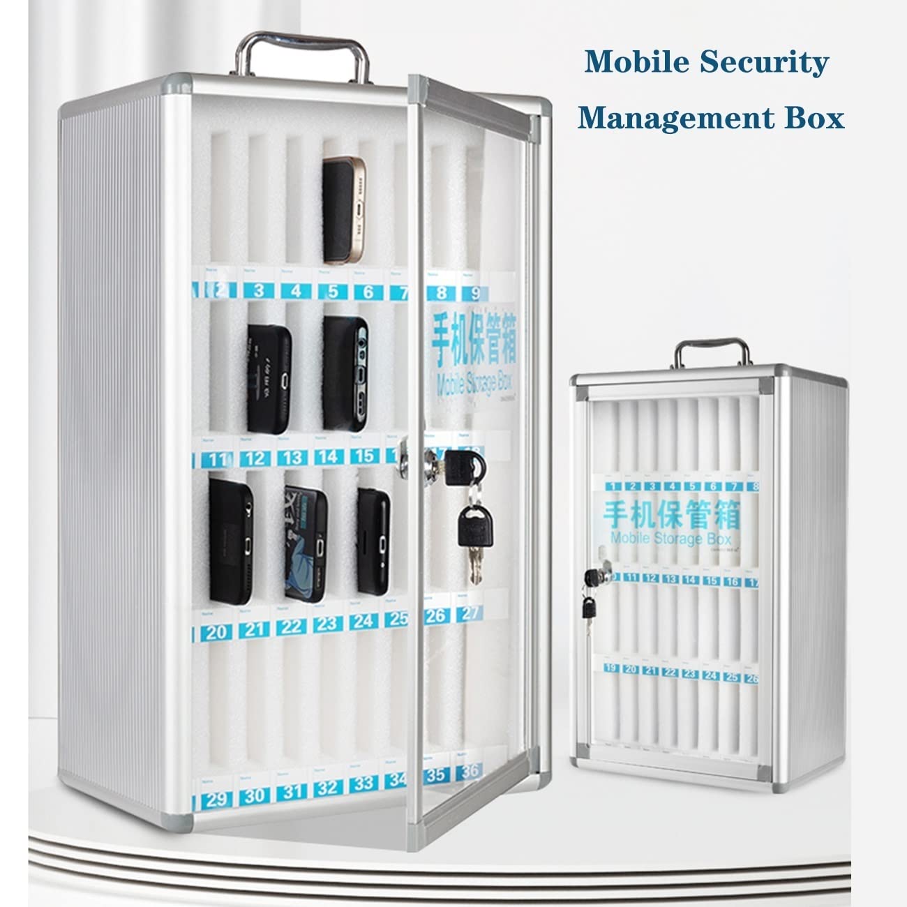 Letto Sicuro per Telefono Cellulare Cassetta di Sicurezza con Serratura Portaogtti per Studenti e Laboratorio nizer per Dispositivi Elettronici