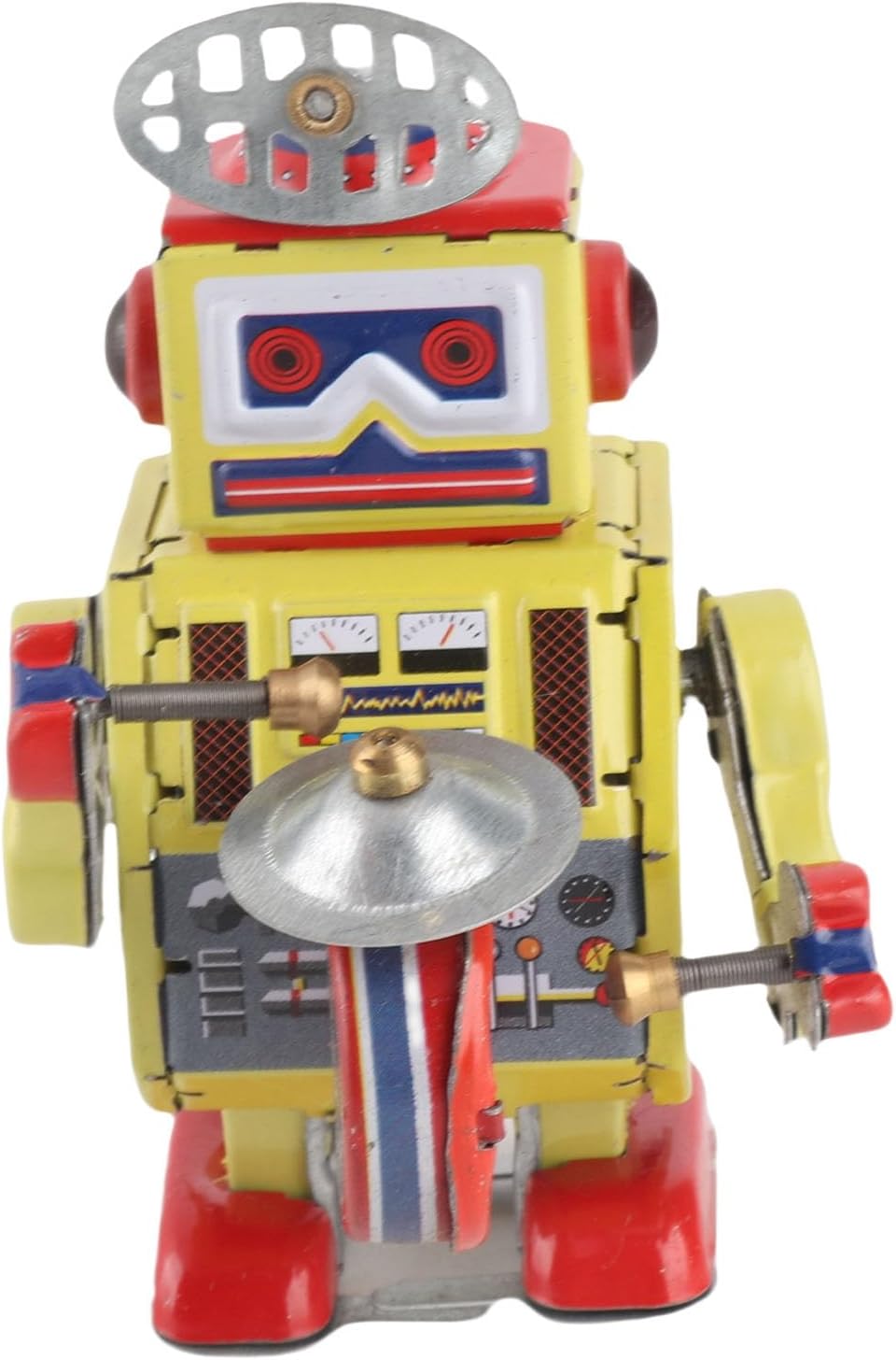 VGEBY Wind Up Robot Toy, Hand Made Retro Vintage Collectible Interesting Iron Clockwork Robot Toy for Cafe Bar
