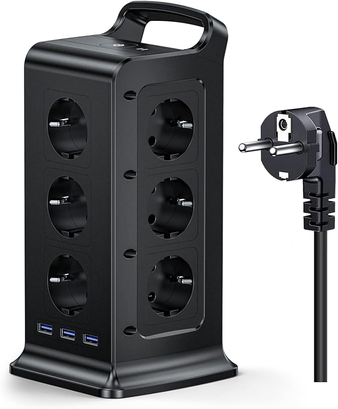 Adattatore Multipresa Da Muro Spina Italiana 10a Con 2 Porte Usb E Una Presa 2 Poli - Foto 8