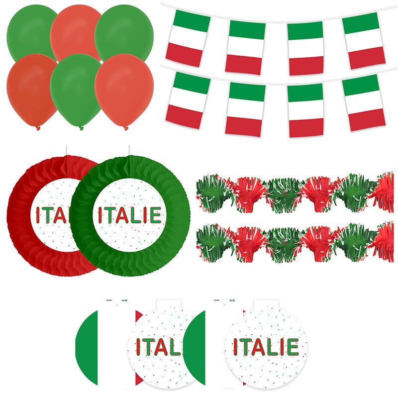 COTILLONS D'ALSACE Kit de décoration - Italie - 15 pièces