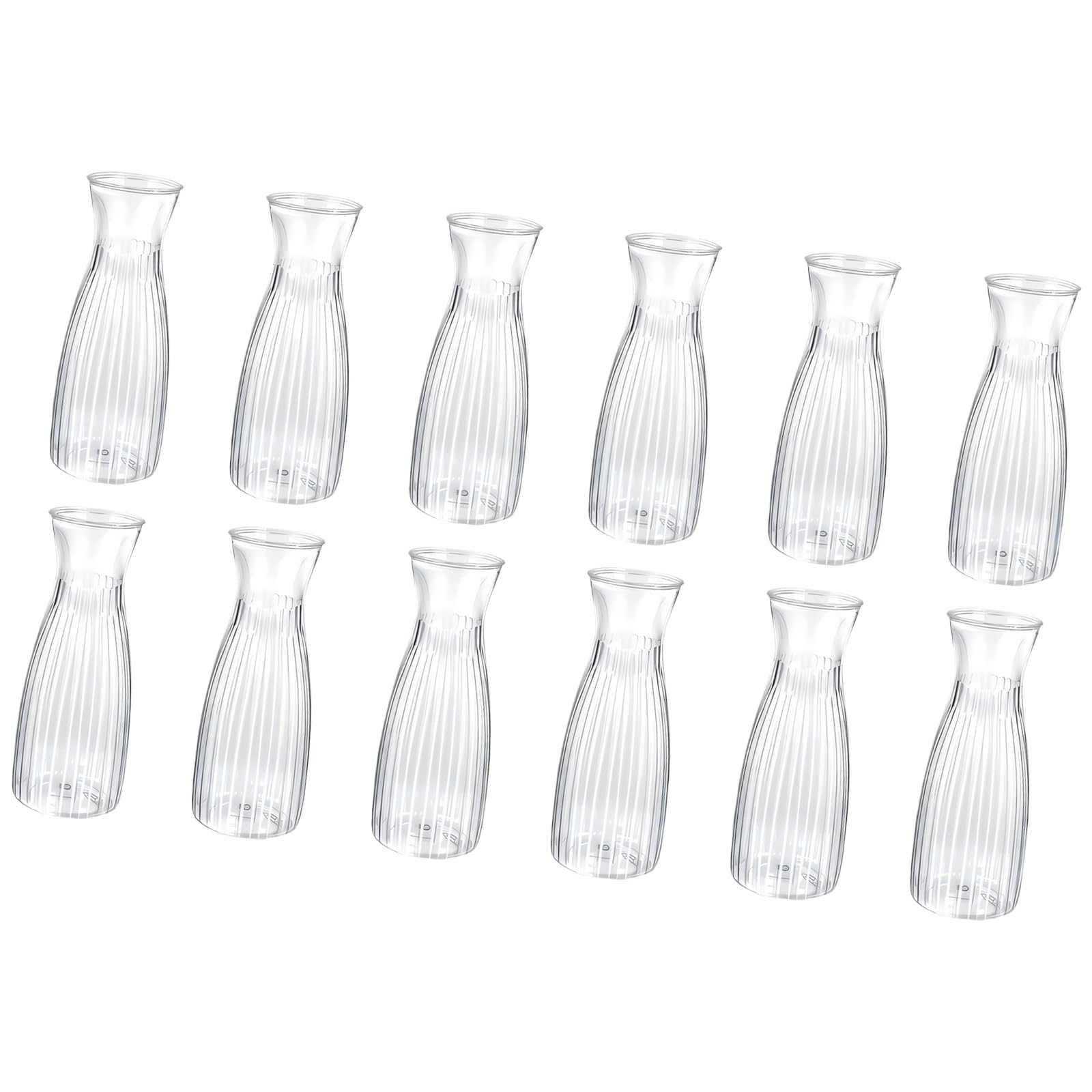 Ekoama Vases for Centerpieces Small Clear Buds Vases Bulk Lovely Flower Vase Set for Wedding,Home Decoration,Table Deco