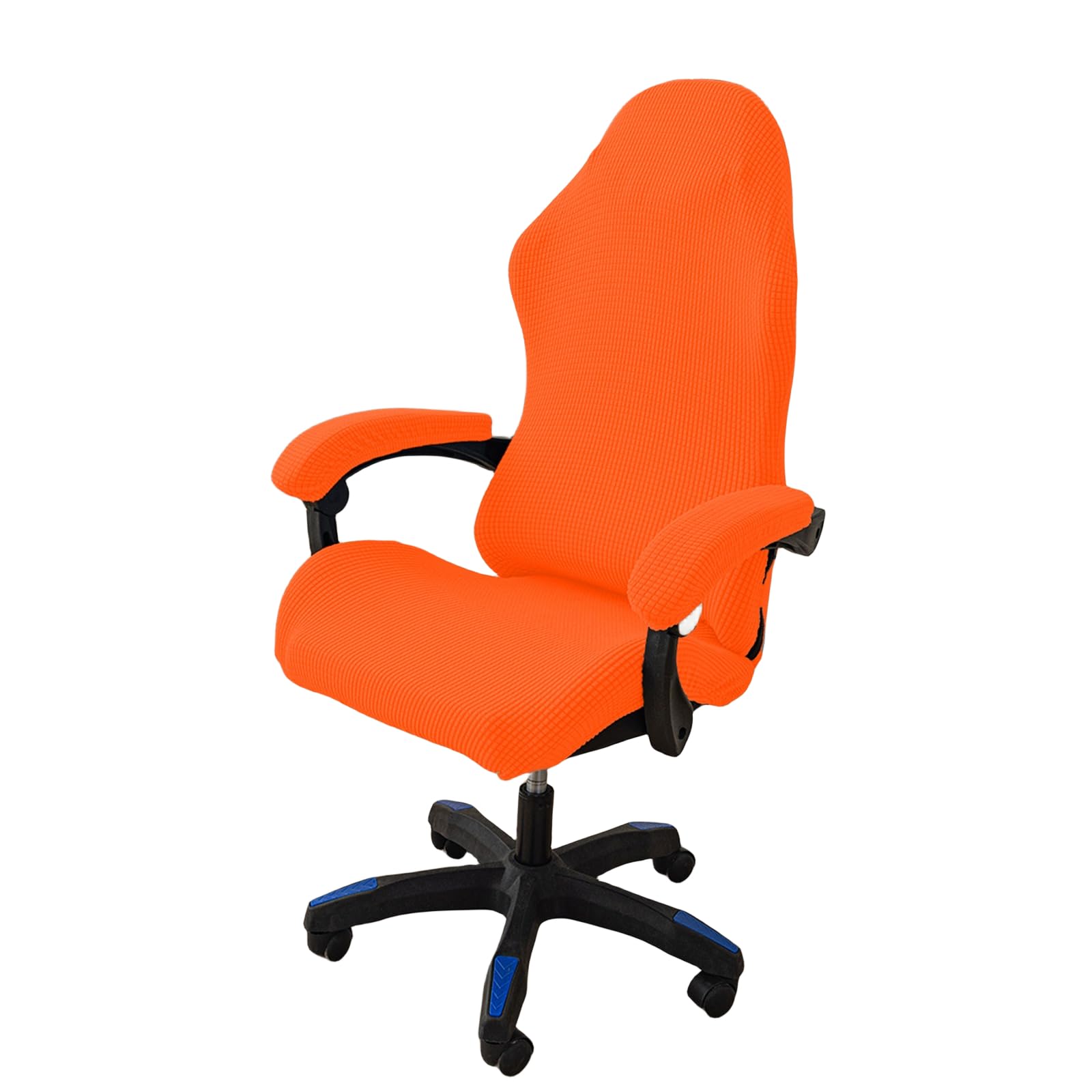 OQHAIR Ergonomic Gaming chair cover Stretch Jacquard Gaming Chair Slipcover Dustproof Anti Slip with 2 Armrest Covers with Zipper -orange