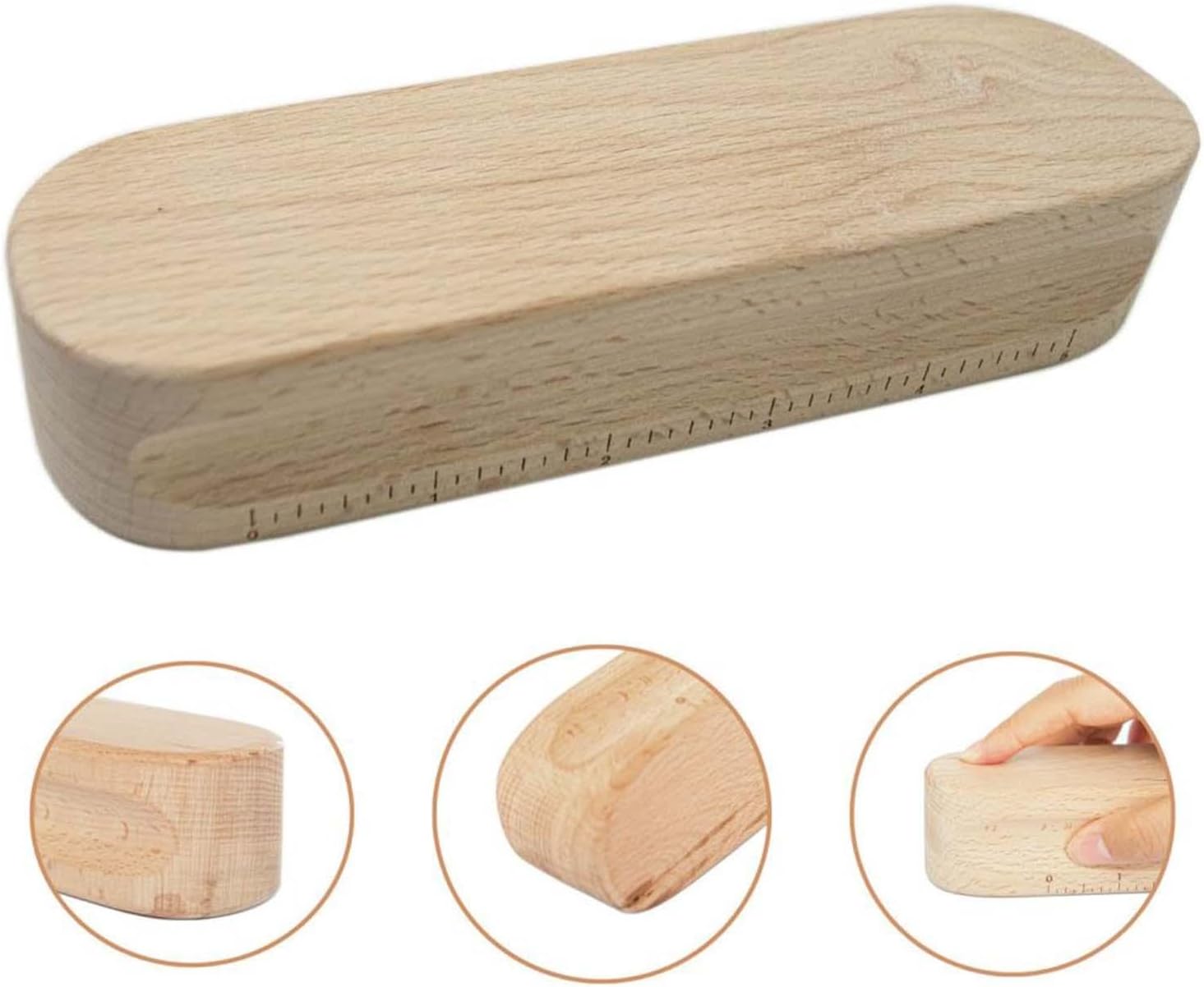 2 Pieces Beech Wood Tailors Clapper Sewing Tool Handheld