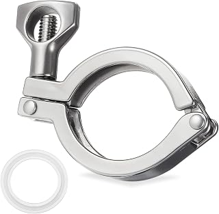 Duraaamo 1 Pcs Clamp, 304 Steel Single Pin with Wing Nut, 2 Inch