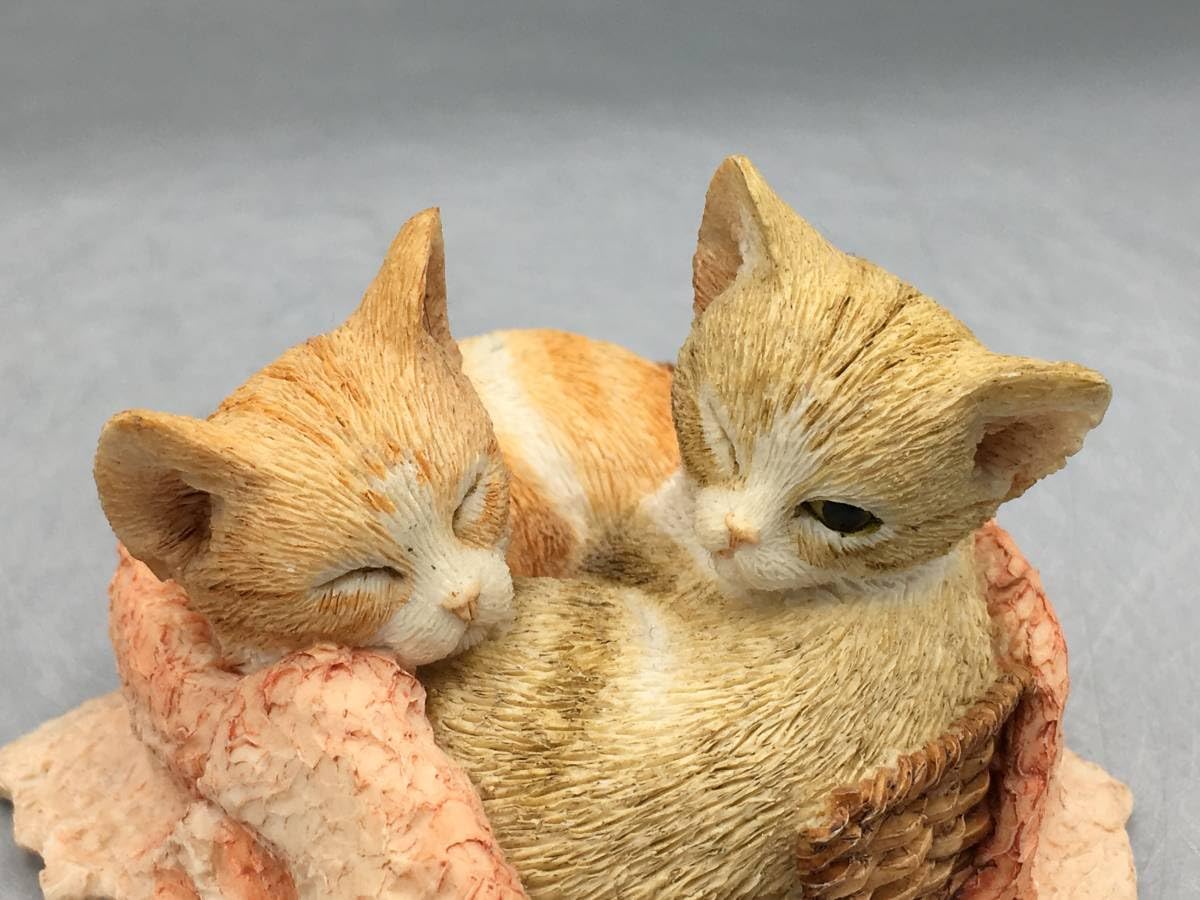 Amazon.co.jp: 英国 シェラット＆シンプソン 茶トラ 猫 置物 ねこ ネコ 