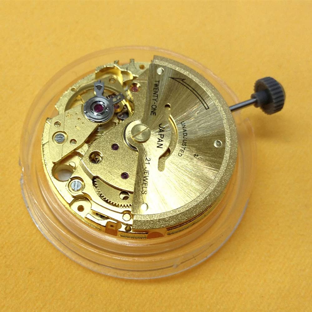 Movimiento de Reloj mecánico automático de 21 rubíes con indicador de día y Fecha. 3 Piezas de Repuesto para Movimiento 8205. Accesorios para Reloj.