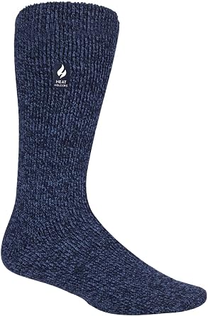 HEAT HOLDERS - Mens Patterned Twist Thermal Socks in 35 Colours, Size, 7-12 US