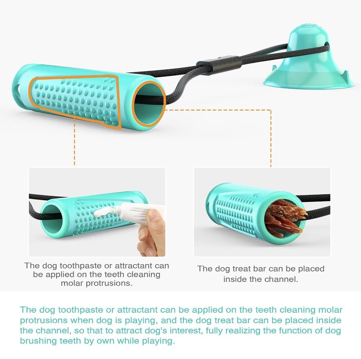 4Pcs Cane Morso Giocattolo Multi-Funzionale Combinazione Animale Domestico Masticare Giocattoli per Cani Pull Pallina Cucciolo per Denti Cleaner Giocattolo di Allenamento
