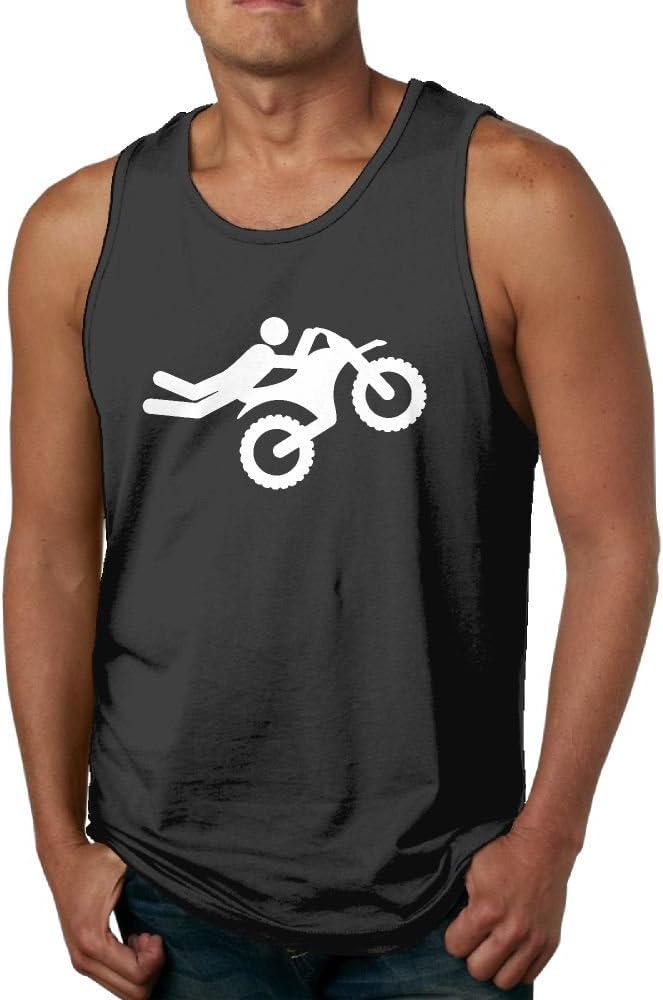 ERS9E Causal Motocross Men's Sleeveless T-Shirt Tank Top Vest Casual Gym Muscle Summer Vest T-Shirt