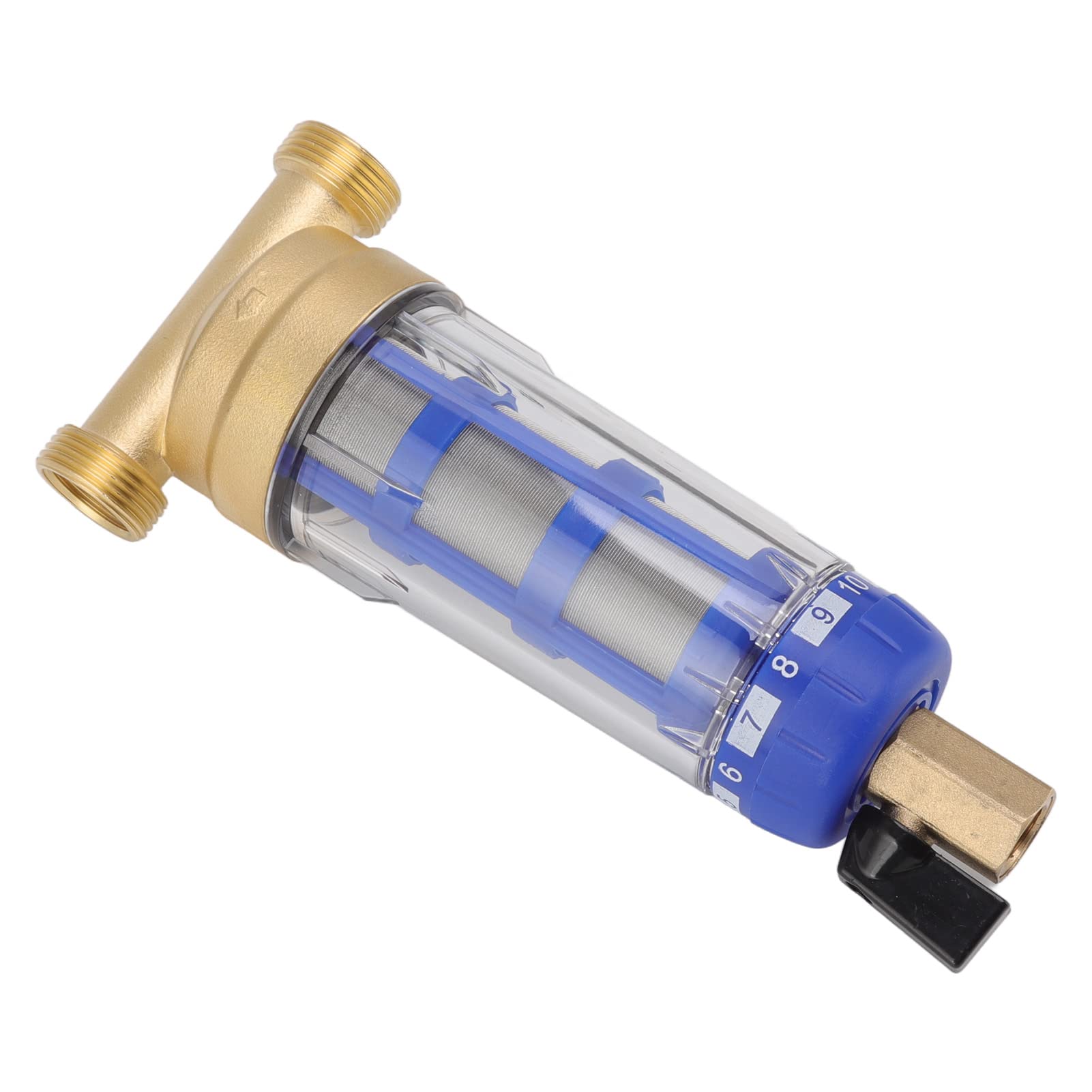 Filtro dell'Acqua per Acqua Potabile, Prefiltro Riutilizzabile per Acquedotto Domestico, Spin Down per Sedimenti di Pozzo