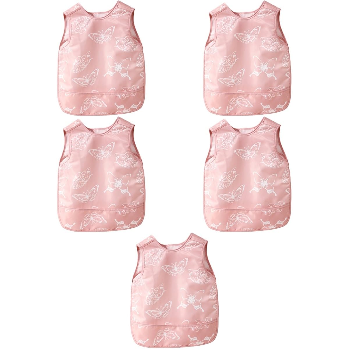 Toyvian 2 Pièces Bébé Manger Bavoir Enfant En Bas Âge Art Blouse Tabliers Pour Enfants Filles Art Blouse Filles Salopette Bébé Salopette Pour Enfants Alimentation Tablier