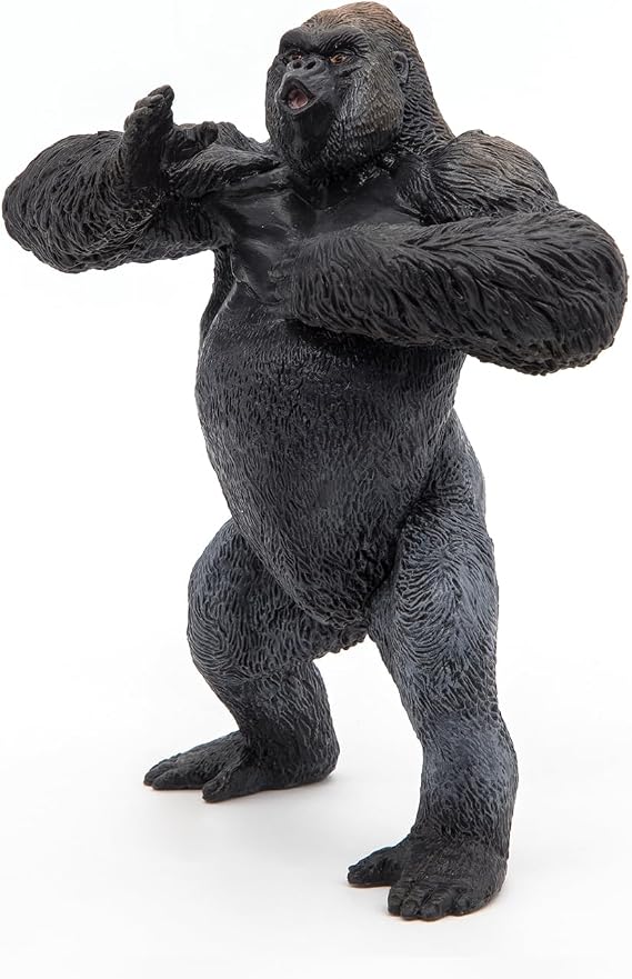 Papo - Realistic Mountain Gorilla Figure - Ages 3+ Wild Life Collection - Educational Play Wild Primates - Gift Idea Toy for Girls and Boys