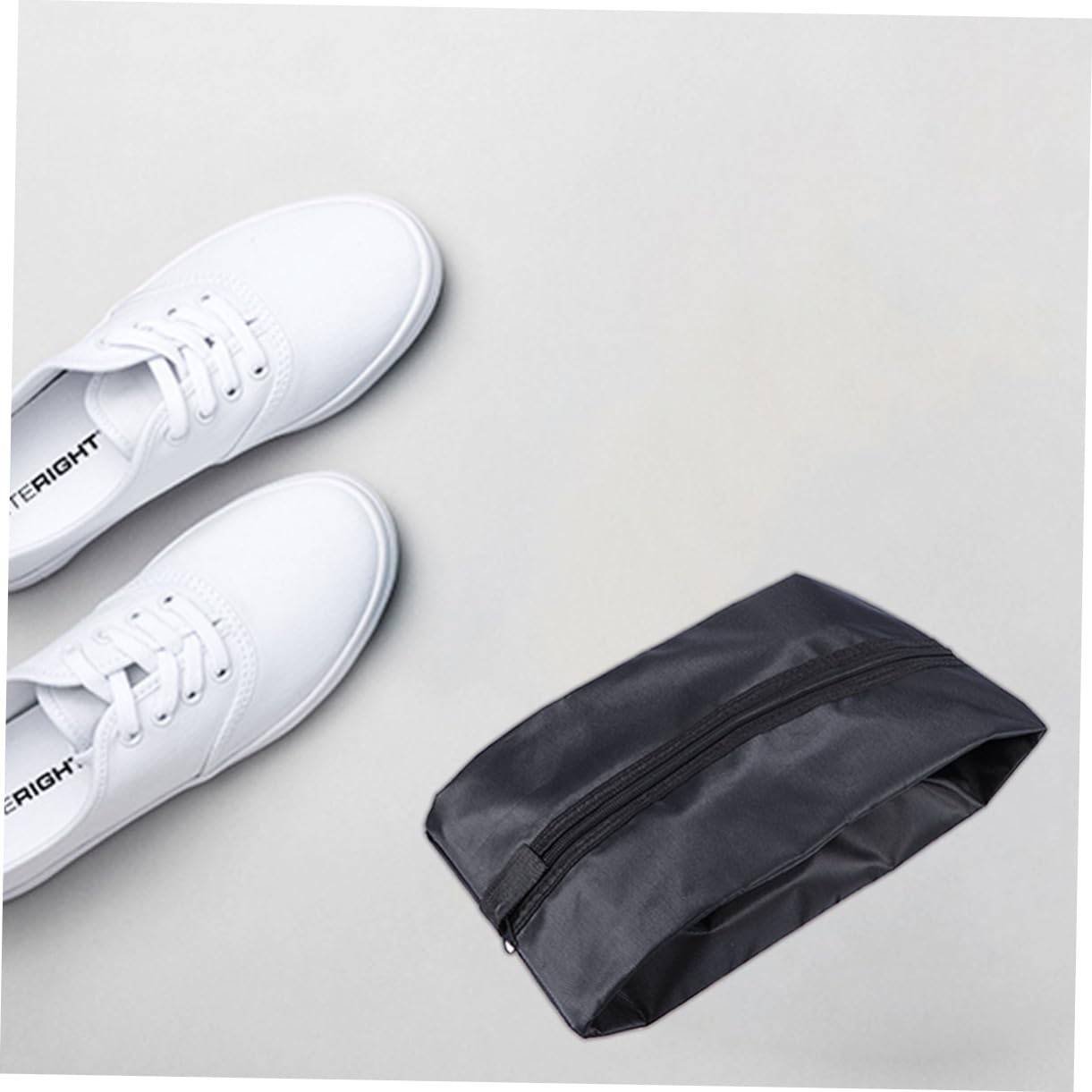 LIFKOME 4stücke Tragbare wasserdichte Oxford Schuhbeutel Für Reisen Und Freizeit Staubdichte Aufbewahrungstaschen Schwarz Multifunktionale Organizer Für Schuhe Und