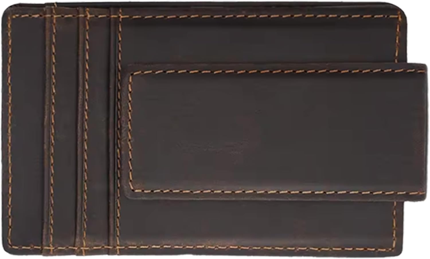 Personalized Genuine Leather Magnetic Money Clip Wallet, Christmas Gift Leather Card Holder For Father Son Grandpa, Customized Magnetic Safe Card Holder, Custom Magnetic Card Holder With Monogram - Image 6