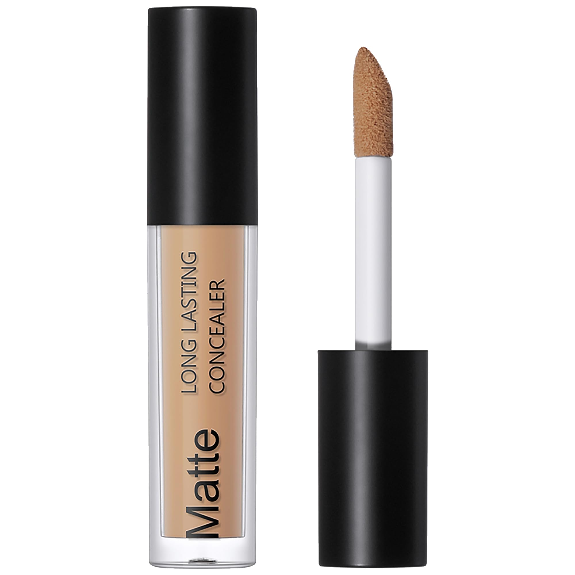 Matte Concealer Cream Covers Under Eye Dark Circles Blemishes Waterproof Full-Coverage Lightweight Creamy Longlasting Face Eye Makeup Medium