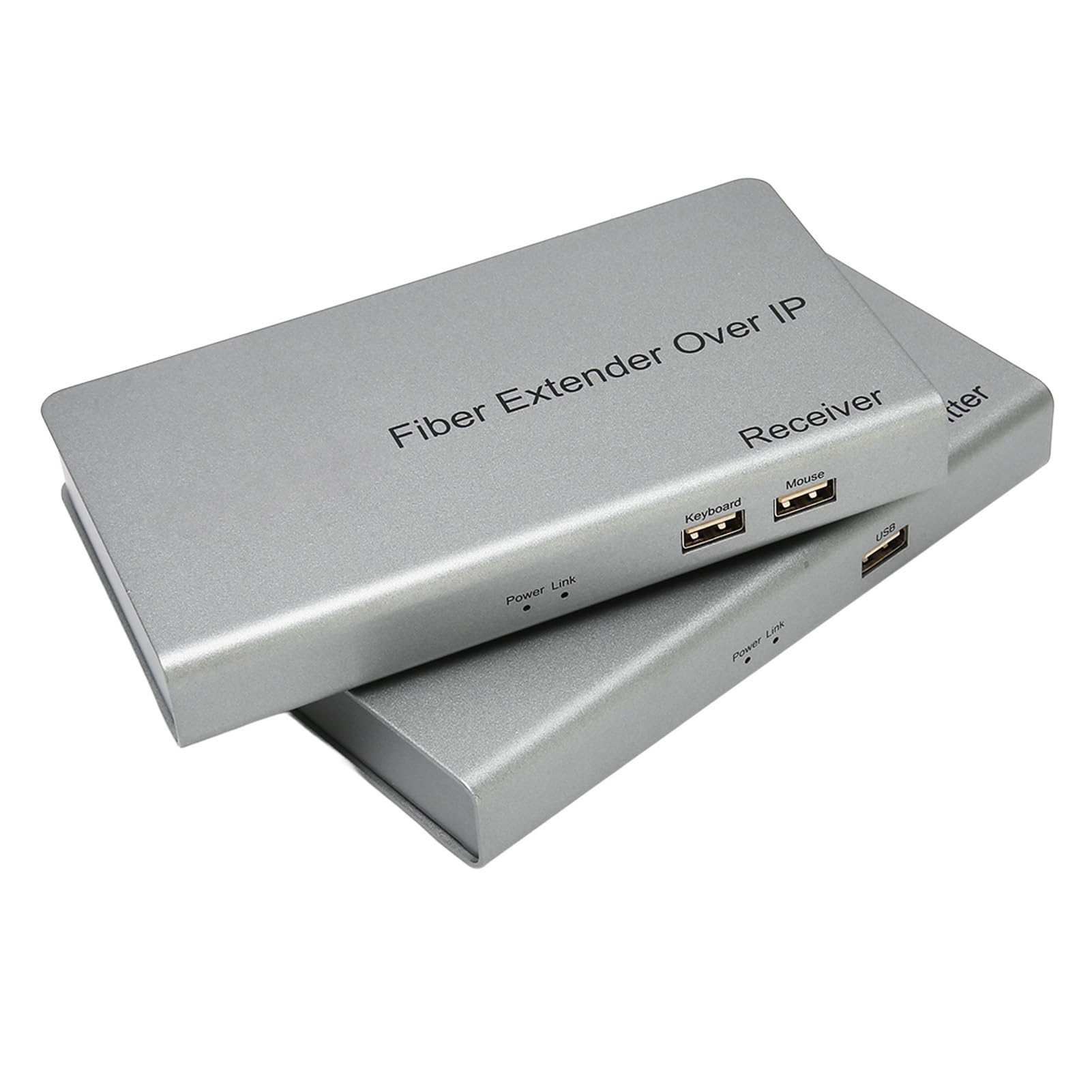Extensor HDMI, Extensor HDMI sobre Cable de Fibra óptica 12.4 Millas 20 Km, Adaptador de Extensión HDMI 1080P para Jugadores Consolas de Juegos PC a Monitores Pantallas TV (Enchufe de la UE)