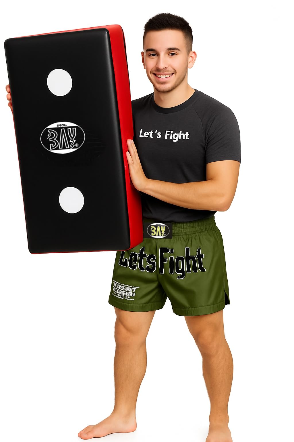 BAY 3-Pointer XXL Schlagpolster, 75 x 42 x 16 cm, Kickboxen und Kampfsport