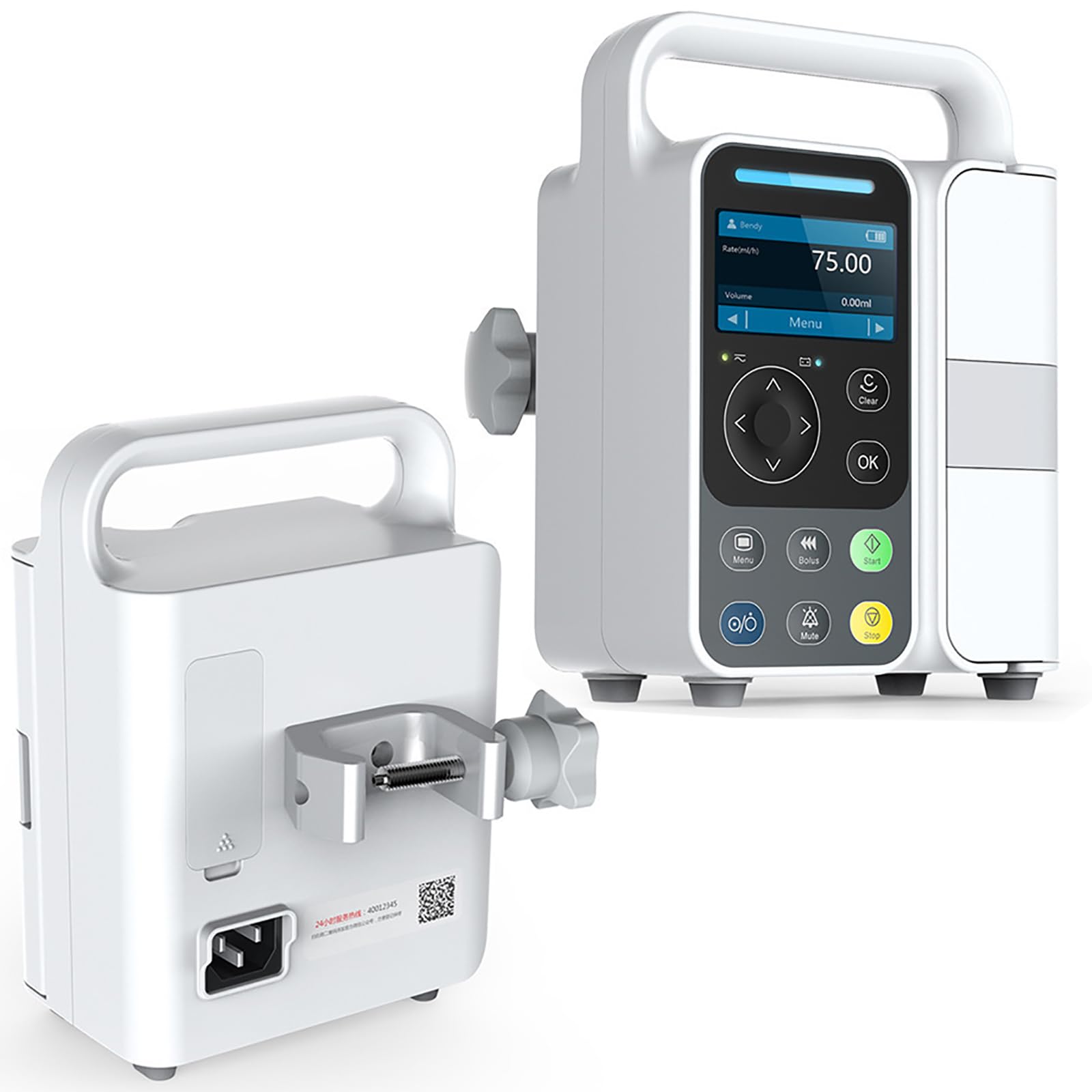 Pompa Di Infusione Automatica, Pompa Per Infusione Ad Alta Precisione Con Display LCD Da 3 Pollici, Infusione IV Ad Alta Precisione E Regolabile Con Allarme, Calibrazione, Per Ospedale, Clinica