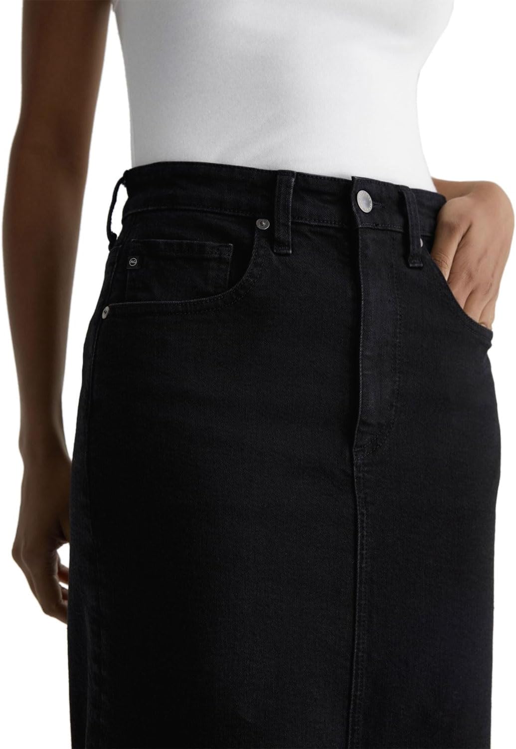AG Adriano Goldschmied Women's Tefi High Waisted Midi Skirt