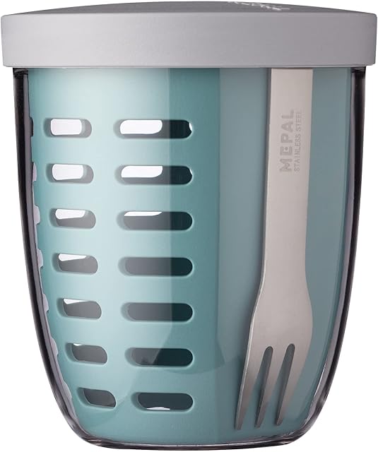 Mepal Fruit & Veggie Pot Ellipse, Nordic Green, 600 ml