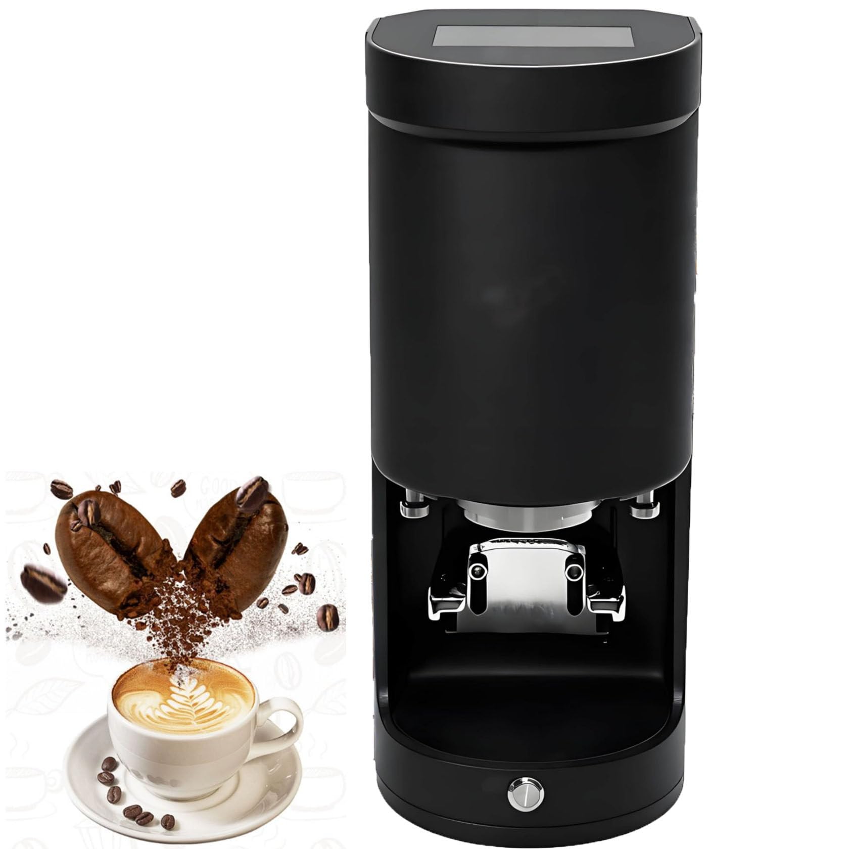 Pressino automatico per caffè elettrico con pressione regolabile e supporto di sollevamento