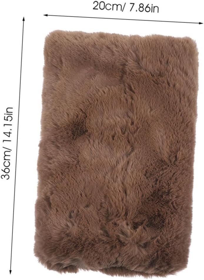 2pcs Fluffy Faux Fur Hand Muffs for Women Winter Outdoor