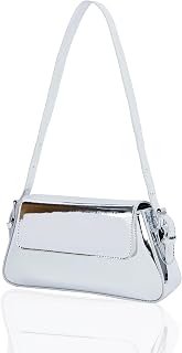 Clutch Purse for Women - Y2K Glitter Tote Evening Bag Leather Hobo Party Handbags Cute Metallic Shoulder Bags