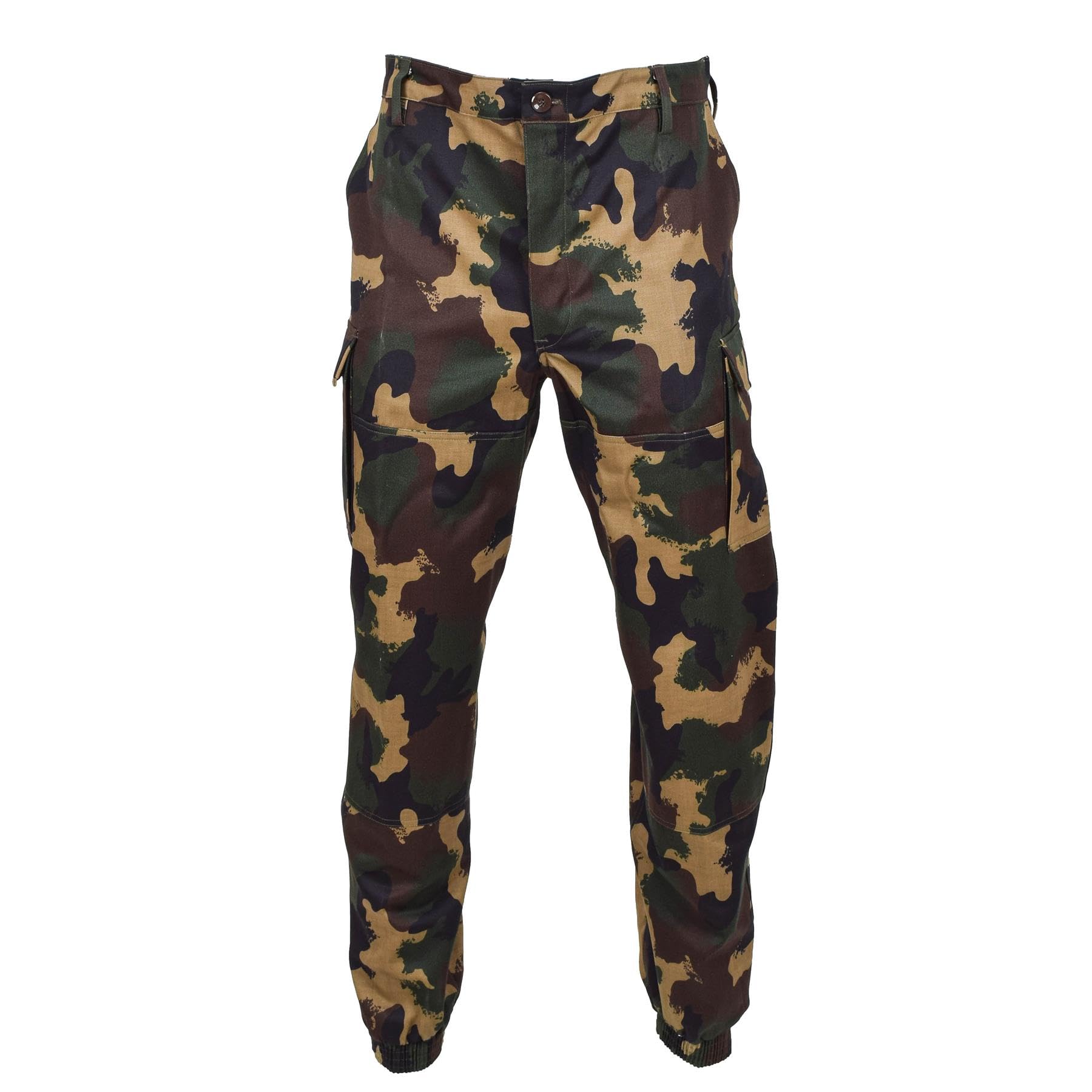 Militar Men's Camouflage Genuine Hungarian Military Field Troops Pants M1990 Woodland Camo Reinforced