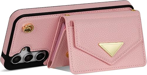 Miniatura 6 de Asuwish Funda para teléfono Samsung Galaxy A14M14 5G con tarjetero y ranura para tarjeta de crédito, soporte para hombro, correa cruzada, cordón