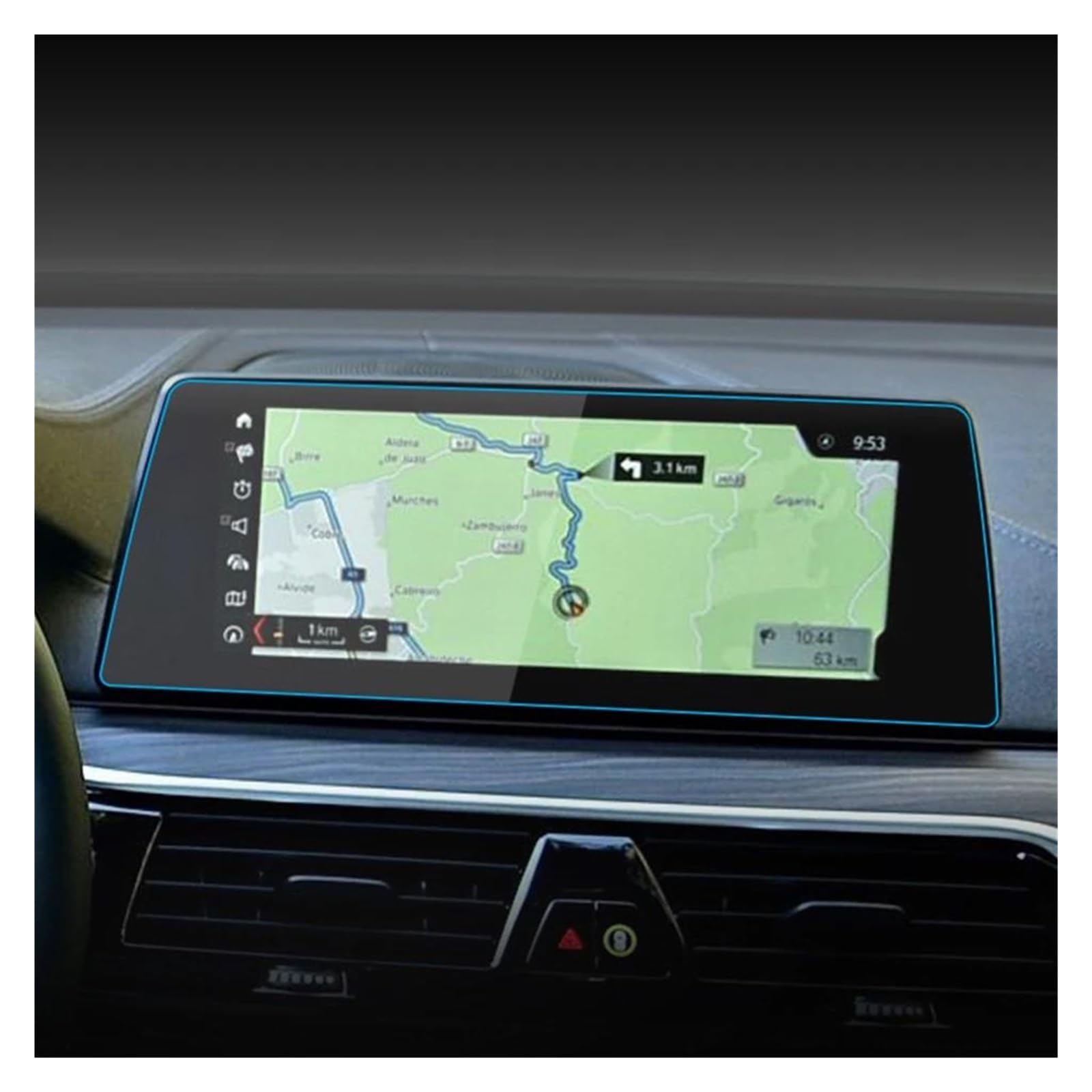Pellicola Protettiva in Vetro temperato per Schermo di Navigazione da cruscotto da 12 3 Pollici per BMW Serie 6 GT 2017 Display GPS per Auto.