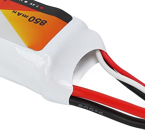 Miniatura 8 de Luqeeg Lipo - Batería Lipo de 7.4 V, 850 mAh, 70 C 2S, batería Lipo con enchufe XT60, accesorio para QAV250 Quadcopter 1 18 Escala RC Truck