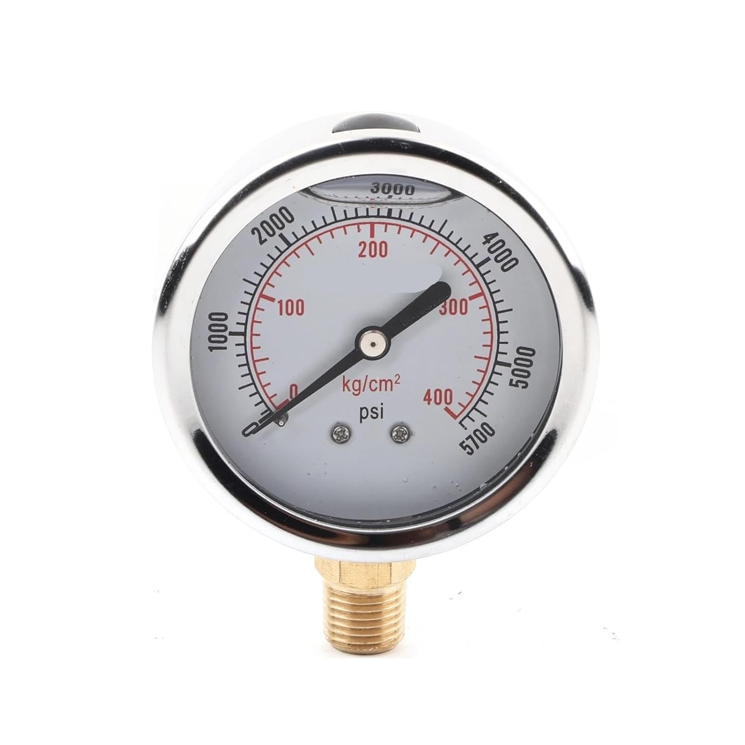 Seismic Pressure Gauge Head Fuel Pressure Liquid Filled Gauge Hydraulic 0‑5700 Thread