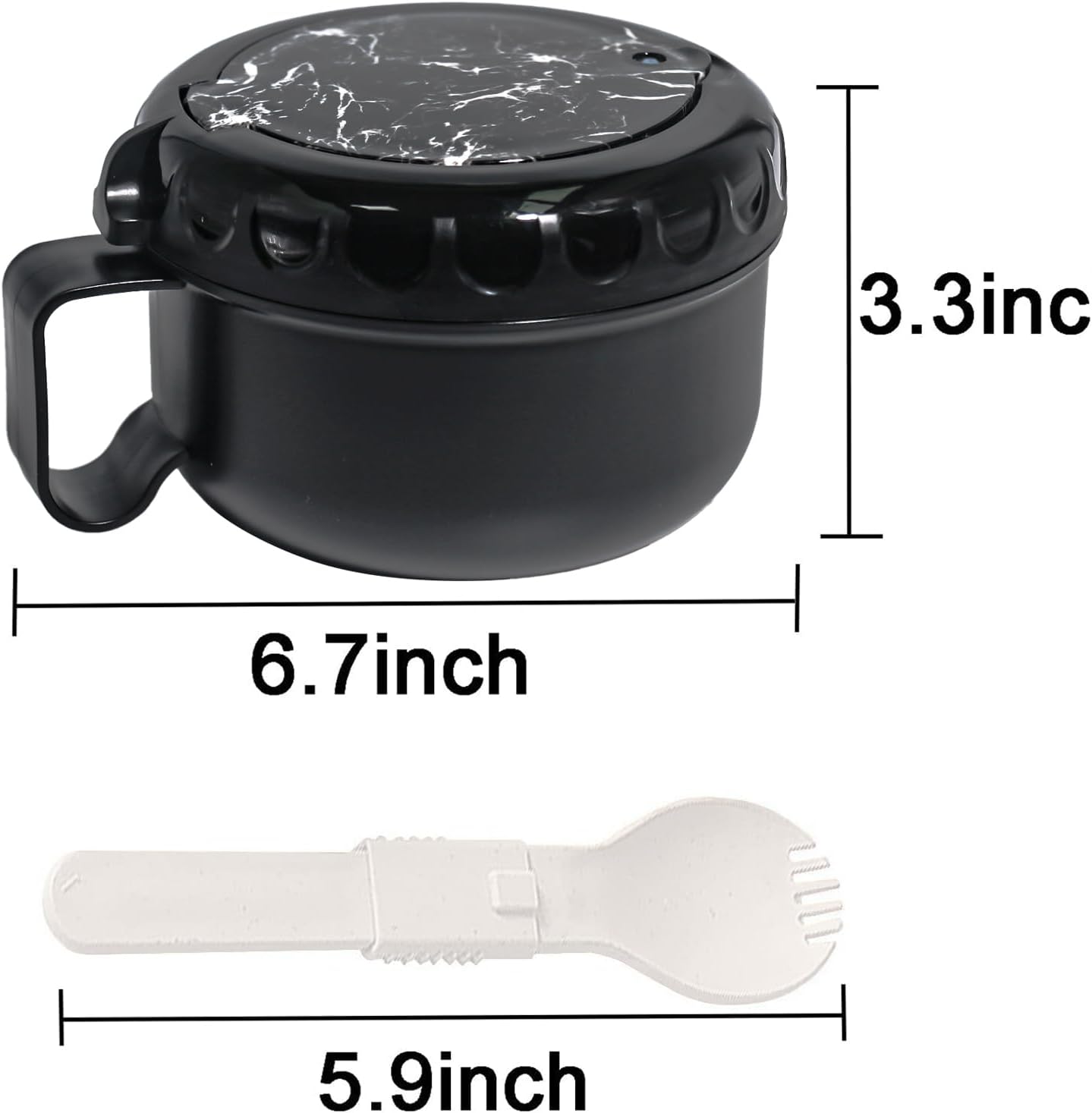 Microwave Bowl with Lids,28oz Microwave Soup Mugs with Handles