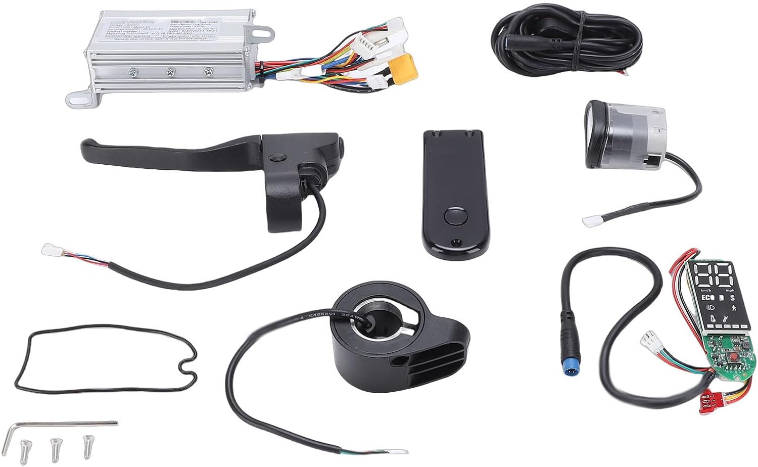 電動スクーターコントローラーキット、LEDディスプレイとモバイルアプリ制御付き32ビットMCUアルミニウム合金ハウジング、電動スクー