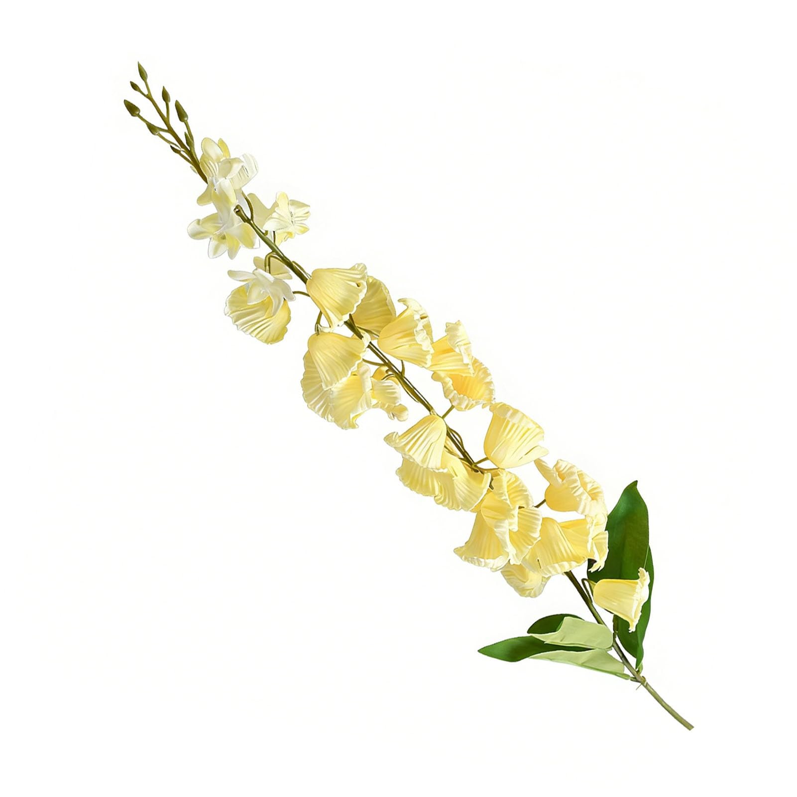 Virelynx Artificial Lily of The Valley – Faux Bell Orchid Bouquet with Long Stem, Vase Home Garden Wedding Party Table Centerpiece