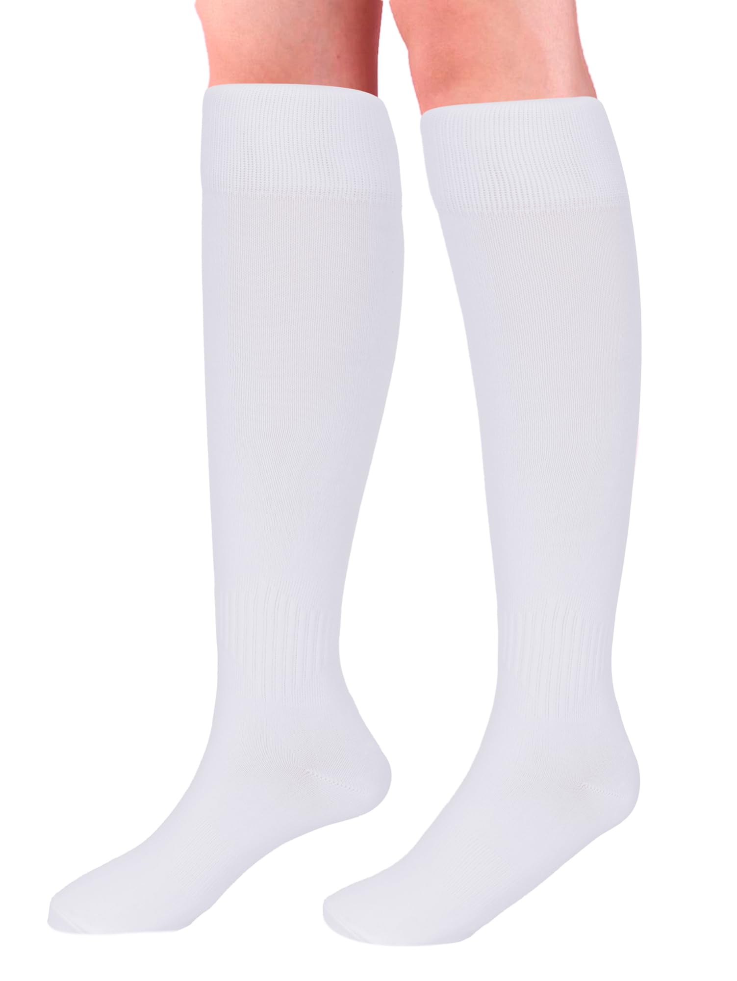 XuoAz Knee High Soccer Socks for Women Men - Thigh High Socks Athletic Long Tube Stocking for Outdoor Baseball Softball Sport