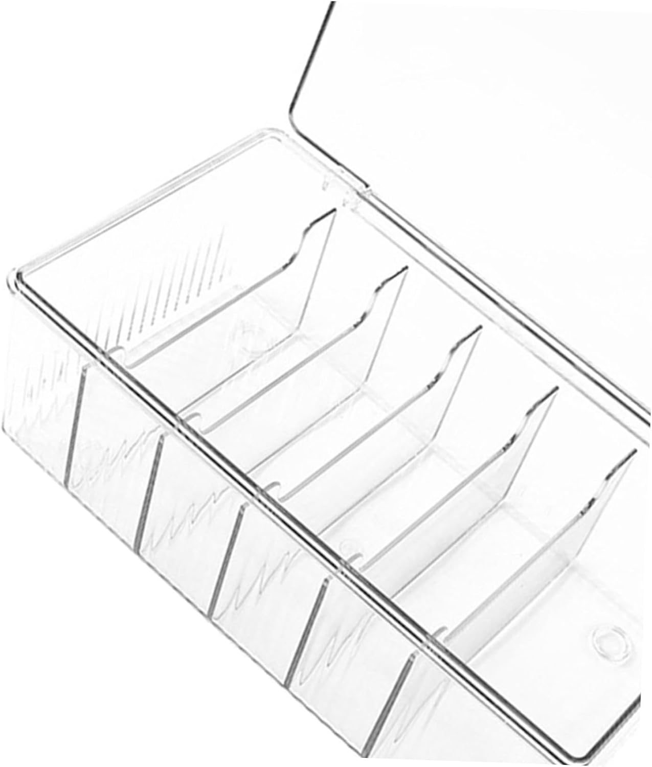 Acrylic Eyelash Extension Storage Box with Cover, Desktop Organizer image 3