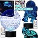 Produktbild 2 Basen Star Wars Geschenke 3D Lampe für Männer - Star Wars Spielzeug Nachtlicht für Kinder,7 Farbwechsel mit Fernbedienung oder Touch, Dekorieren Kinder Bedroom.(4 Packs-Bigger-Heller)