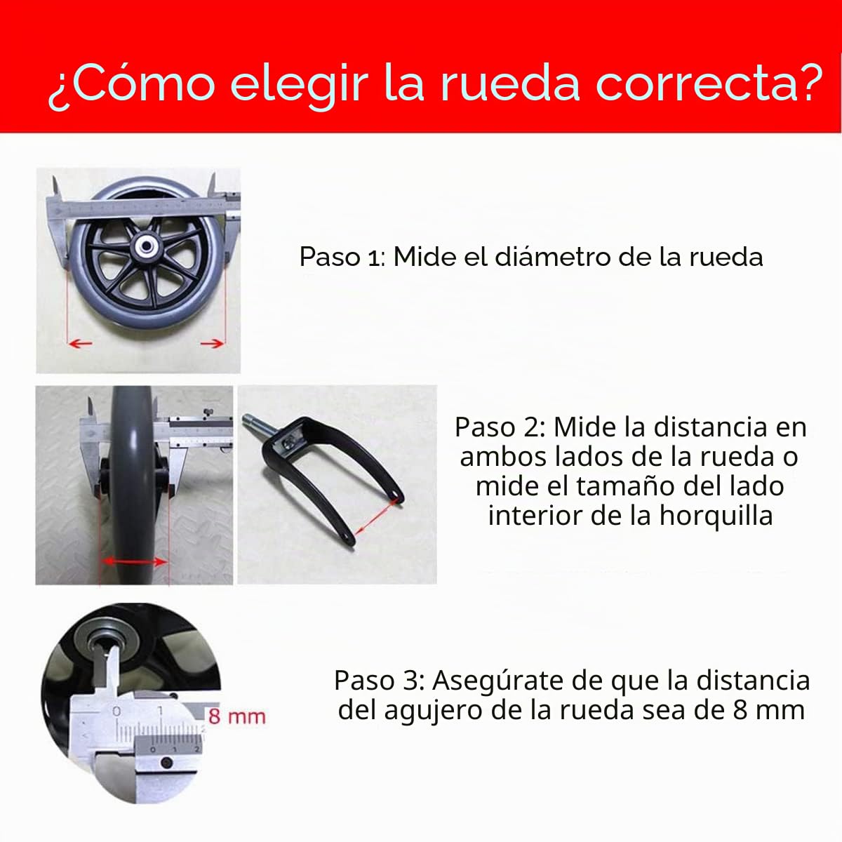 Paquete De 2 Ruedas Giratorias para Silla De Ruedas, Neumático Sólido De PU, Resistente, Antidesgaste, para Reemplazo De Rueda De Silla De Ruedas Eléctrica, 200 X 50 Mm