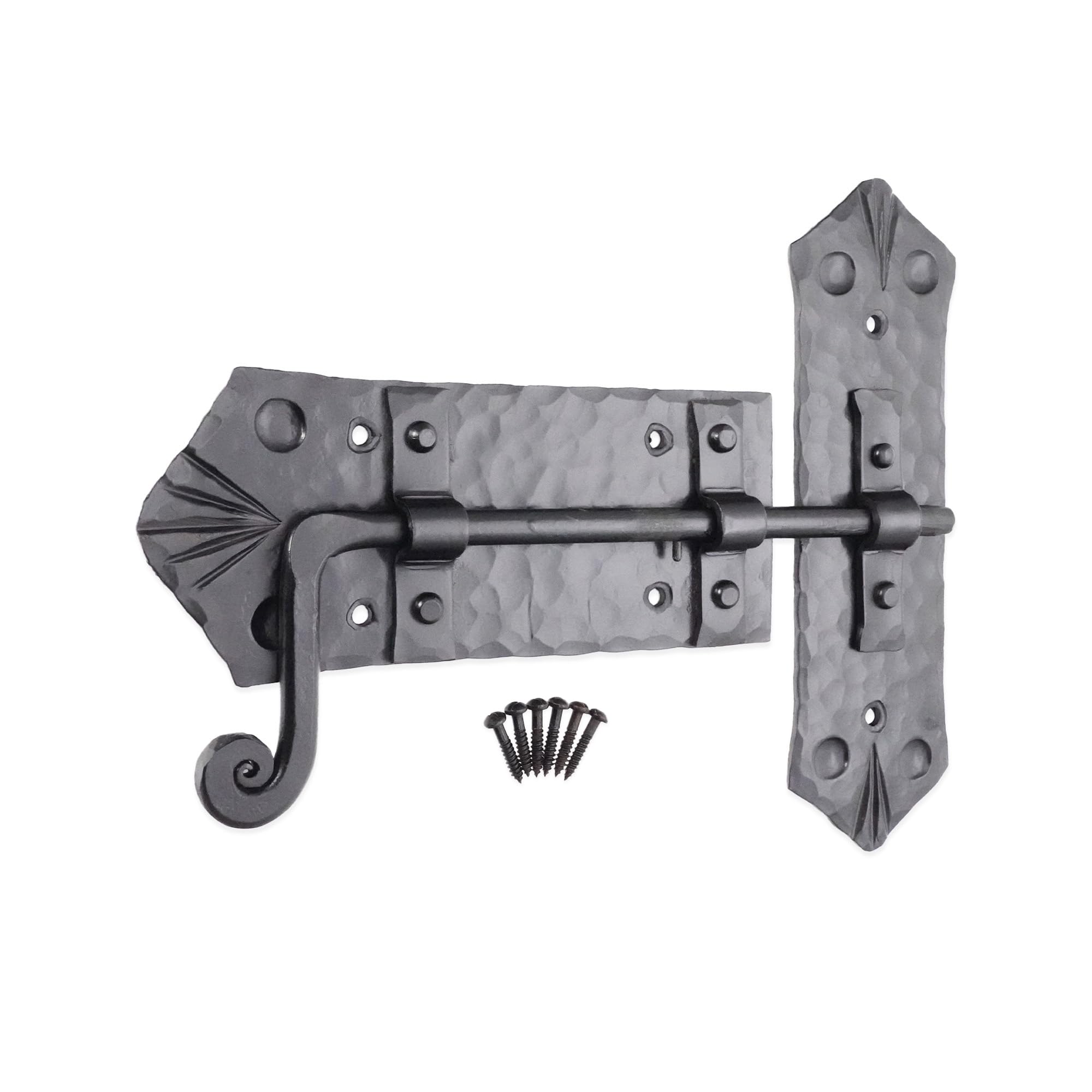 Cerradura de cierre de hierro forjado para baúl antiguo cofre manta caja de cocina armario puerta mano forja metal decoración del hogar accesorios