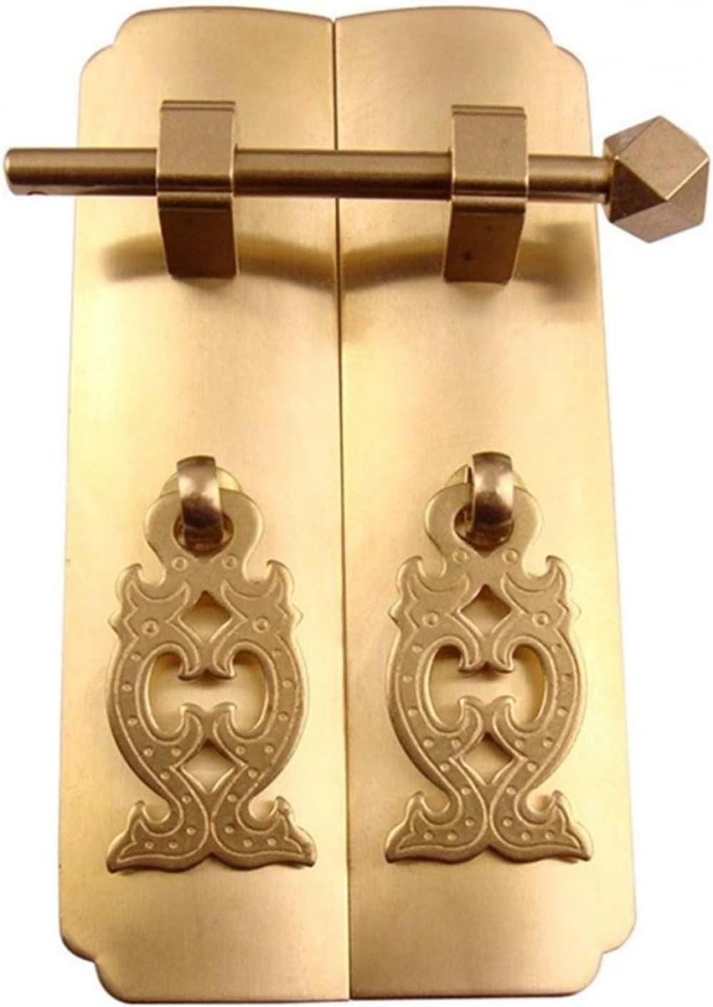 Poignées de porte droites en cuivre pur - Accessoire meuble laiton