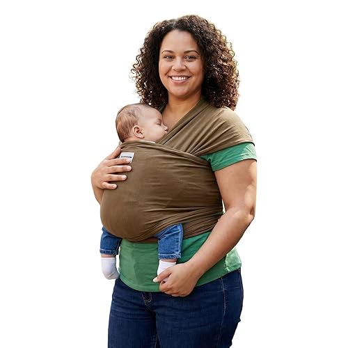 Miniatura 14 de Portabebés Envolvente - Portabebés Suave y Transpirable para Bebés Recién Nacidos de 7-35 libras, Cabestrillo Ajustable de Manos Libres para Recién