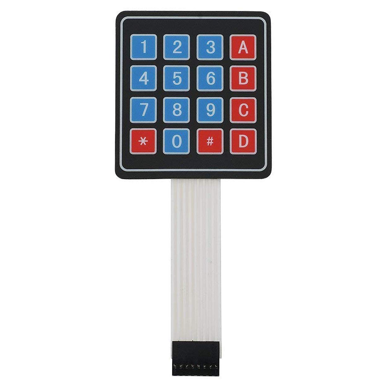 Robocraze 4x4 Matrix Membrane Keypad | 4x4 Membrane Keypad compatible with Arduino | Matrix Membrane Keypad for DIY Projects (B07VCMTZF3) Amazon Price History, Amazon Price Tracker