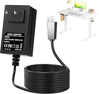 12V 2A Standing Desk Power Cord Compatible with 12V Standing Desk Single Motor Power Supply, Max 24W (Not Compatible with 29V)