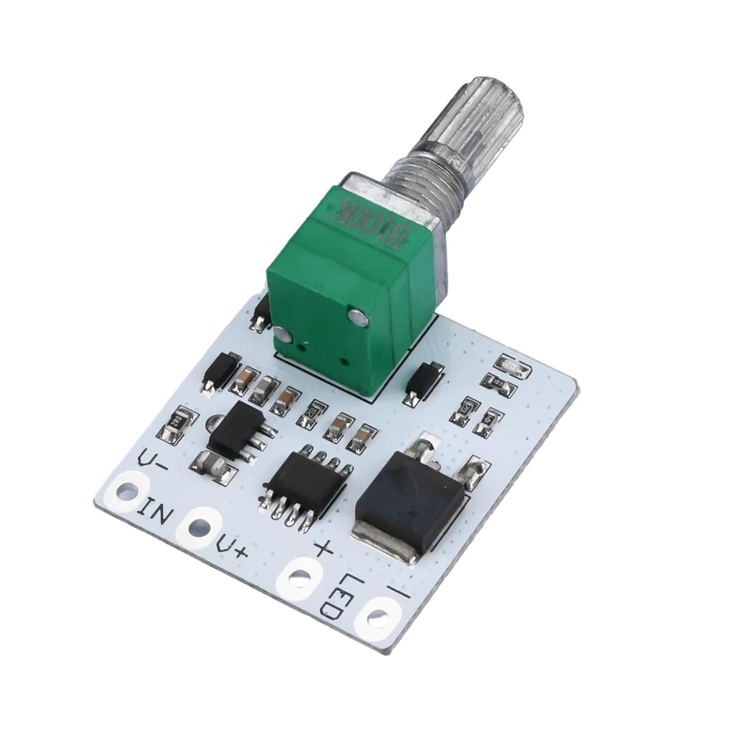 DC3.7V-24V LED Driver PWM dimming Module Constant Voltage Light Strip Table lamp stepless knob Potentiometer Circuit Control Board(Square)