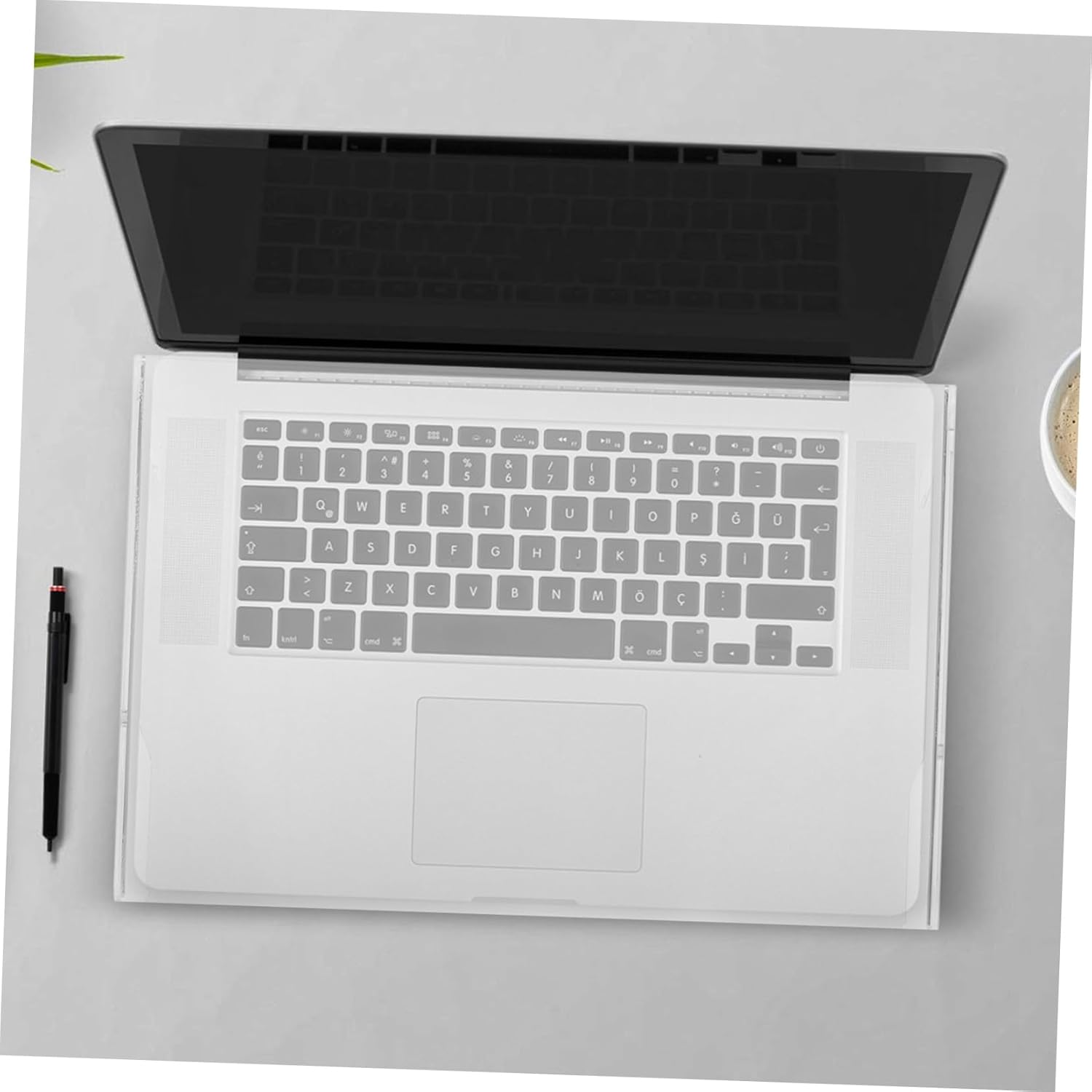 Tofficu Transparent Acrylic Laptop Keyboard Cover Slip Protector for Gaming and Office Use Dust and Spill Resistant Keyboard Shield for Laptops