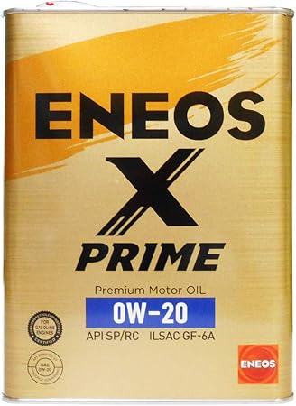 Amazon Eneos X Prime エックスプライム エンジンオイル 0w Sp Rc Gf 6a 100 化学合成油 4l缶 車用エンジンオイル 車 バイク